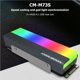 thumbnail image 5 of Coolmoon M73S M.2 2280 Argb Ssd Disipador De Calor Enfriador 5V 3Pin Disco Duro De Estado Sólido Refrigeración Radiador Chaleco De Disipación De Calor Yuarrent EL011596-00, 5 of 6