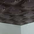 thumbnail image 5 of FASÄDE Art Deco Decorative Vinyl 2ft x 2ft Lay in Ceiling Panel in Smoked Pewter(5 Pack), 5 of 5