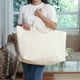 thumbnail image 2 of Bolsa grande de lona resistente, extragrande y reutilizable, para compras, playa, bolsas, 2 of 4