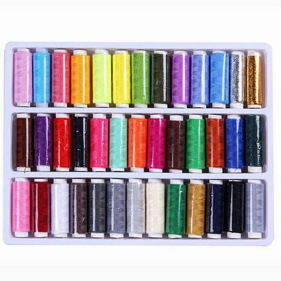 39pcs 109 Yard Mixed Colors Polyester Spool Sewing Thread