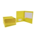 thumbnail image 2 of 2-Pocket Poly Folders with Fasteners, Yellow, Pack of 25, 2 of 9
