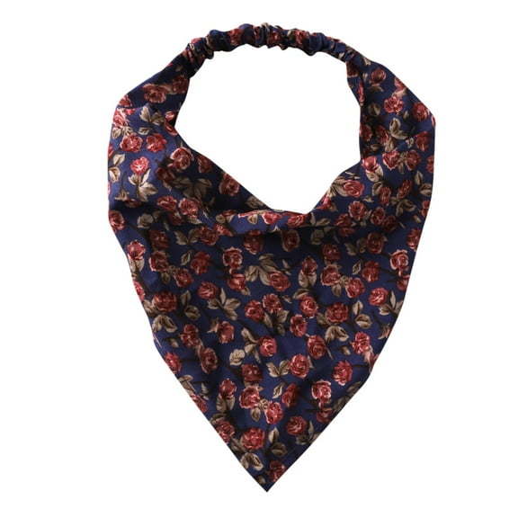 Dyfzdhu Headwear For Women Fashion Floral Hair Bandanas Head Kerchief Bandana Print Hair Triangle Hair Kerchief With Ties Head