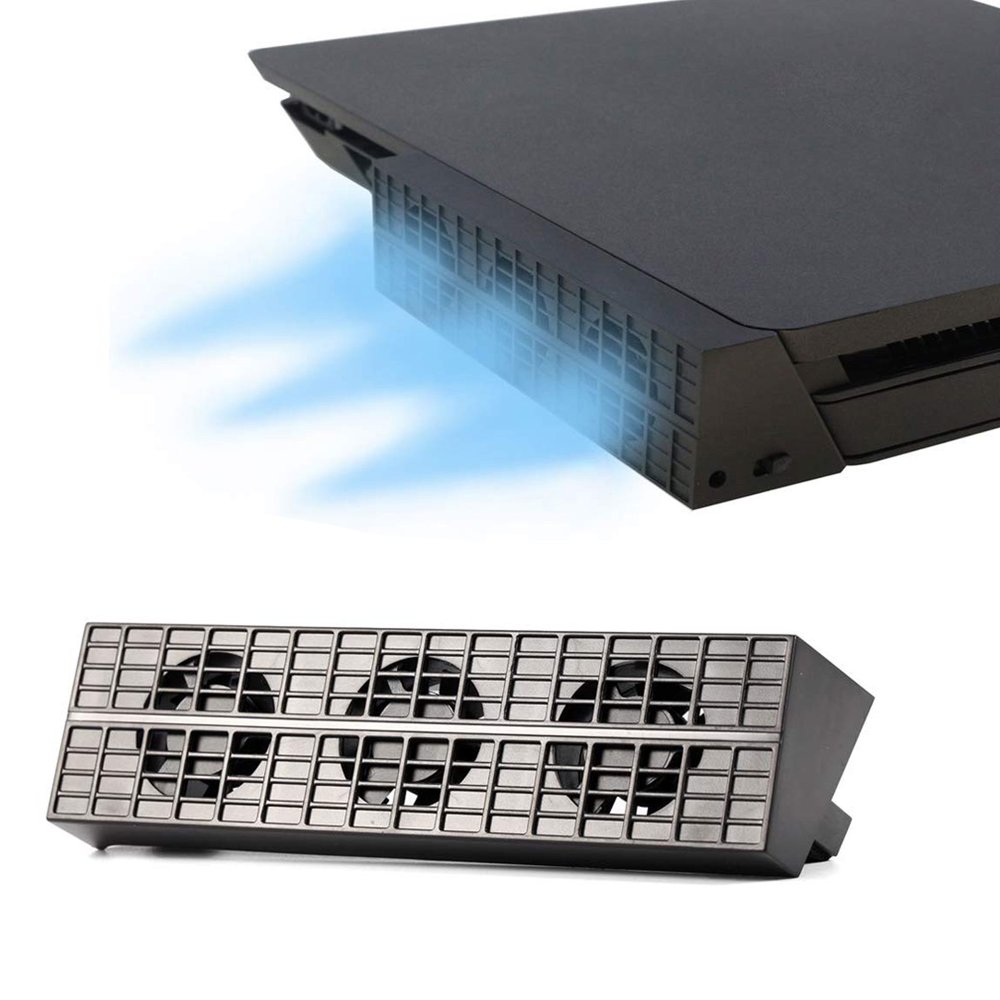 Cooling Fan for PS4 Slim, EEEkit USB External Cooler 3 Fan Turbo Temperature Control for Sony