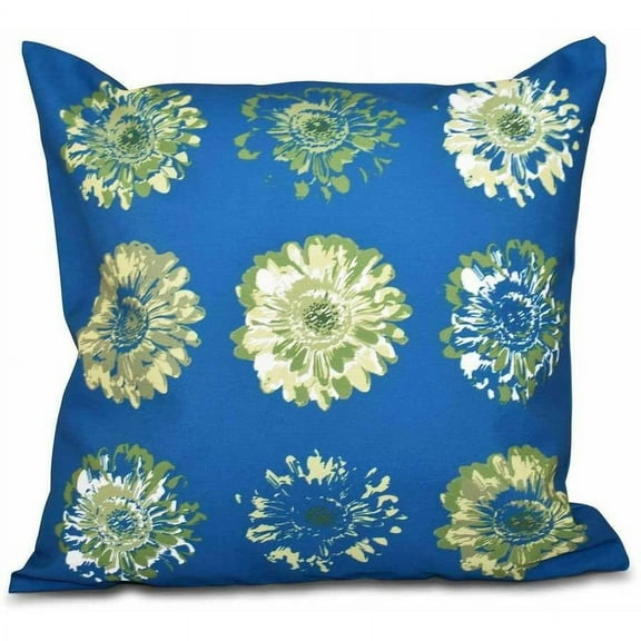 Simply Daisy 16" x 16" Gypsy Floral 2 Floral Print Pillow, Teal