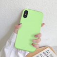 thumbnail image 2 of iPhone Xs Max Case with Screen Protector,Soft Liquid Silicone Gel Rubber Bumper Cover,Slim Fit Shockproof Protective Phone Case for iPhone Xs Max Tea Green, 2 of 8
