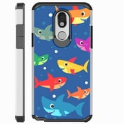DALUX Hybrid Slim Phone Case Compatible with LG Escape Plus / Journey LTE / K30 2019 / Arena 2 / Tribute Royal - Cute Shark