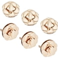 thumbnail image 6 of 6 Sets Bag Twist Lock Clasps Purse Closure Latches Turn Lock Catch Fasteners Flat Twist Latch Buckles Metal Handbag Hardware Clip Clasp for DIY Handmade Bag Making Padlock Shape DIY, 6 of 9
