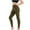 Army Green-02, variant on REALiKUN Women's Textured 3D Booty Yoga Pants - High Waist Compression Slimming Butt Lift Checkered Pants