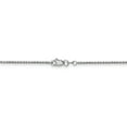 thumbnail image 4 of 14K White Gold 1.5mm Solid Polished Cable Chain Anklet 9 Inch, 4 of 5