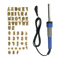 Complete Wood Burning Kit with Letter Stamps and Special Symbols - Crafting Tools for Wood, Leather, and More