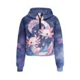 thumbnail image 4 of Chaqlin Cute Axolotl Stars Tunic Tops with Pocket Long Sleeve Lightweight Girls Hoodies Comfy Casual for Travel Size 7-8, 4 of 7