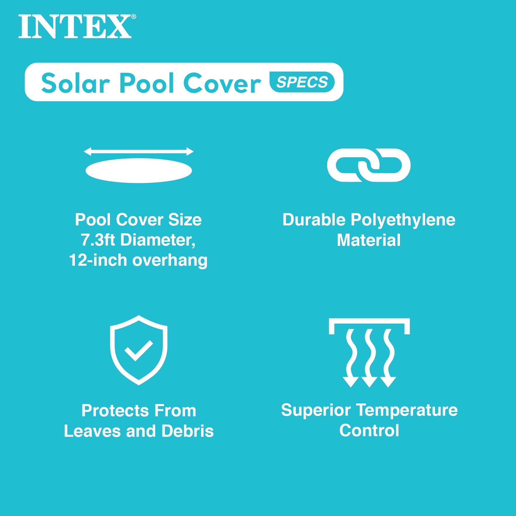Intex Swim Center Round Inflatable Outdoor Lounge Pool with Pool Cover