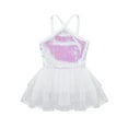 thumbnail image 4 of iEFiEL Girls Shine Dancewear Sequins Spaghetti Straps Ballet Tutu Leotard, 4 of 7