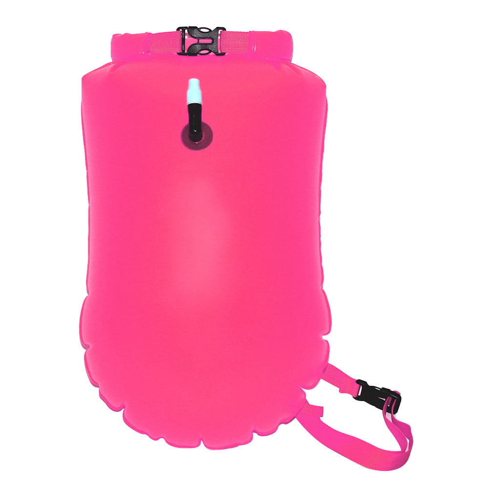 20L PVC Dry Bag Kayakers Training Safety Float Waterproof Inflatable Swim Buoy 