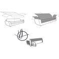 thumbnail image 3 of Gray Sofa Cover Protector, Size 3 Seater. Reversible Quilted Cover, 3 of 5