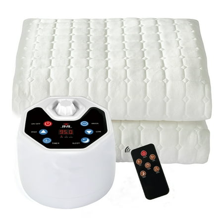 Velvet Memory Foam Electric Water Heated Mattress Pad Blanket For King Bed