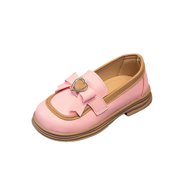 Pink deals bow loafers