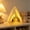White, variant on Christmas Hanging Night Light – Triangular LED Lamp with Tree, Santa & Snowman Pattern, Warm White Glow, Battery Operated Desktop Decor for Xmas Home