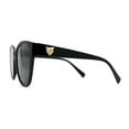 thumbnail image 3 of Timeless Classic Slick Oversize Cat Eye Mod Chic Plastic Sunglasses All Black, 3 of 4