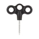 thumbnail image 1 of Clavos de plástico para exteriores que brillan en la oscuridad Clavos para tiendas de campaña Cuerda resistente al viento Hebilla fija Clavos roscados de acero inoxidable con tres agujeros, 1 of 3