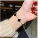 thumbnail image 4 of Pulsera de trébol de cuatro hojas, pulsera de acero de titanio para mujer, estilo de diseño simple, símbolo de la suerte, joyería adecuada para niñas y mujeres, 4 of 4