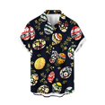 thumbnail image 2 of Blusa y camisa de manga corta con cuello vuelto para hombre, camisa informal de moda para hombre, camisa de manga corta con cuello vuelto, camisa de verano con botones, blusa de poliéster para hombre, 2 of 4