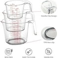 thumbnail image 3 of Juego de Tazas Medidoras c/2 Deflectores de Filtro, 3 pzas de Jarras anidables c/pico medidor p/ cocina: 1 taza/250 ml/8 oz, 2 tazas/500 ml/16 oz, 4 tazas/1000 ml/32 oz - sin BPA y multiescala, 3 of 7