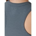thumbnail image 6 of Hanes Originals Women's SuperSoft Comfywear Sleep Rib Racerback Crop Tank, Sizes XS to 2X, 6 of 8