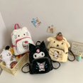 thumbnail image 5 of Sanrio-mochila escolar de gran capacidad para niños, bolsa de Hello Kitty, Kawaii, pudín, perro, peluche, juguetes, regalos, 25cm, 5 of 5