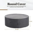thumbnail image 5 of WJ-X3 Round Cover, 84 in x 84 in x 31 in, Gray, Waterproof Patio All-Purpose Cover, 1 Count, 5 of 8