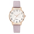 thumbnail image 1 of HBFAGFB Montre pour Femmes Ceinture en Cuir Fine Robe Décontractée Mode Polyvalente pour Usage Quotidien Violet, 1 of 1