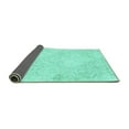 thumbnail image 2 of Ahgly Company Indoor Rectangle Abstract Turquoise Blue Contemporary Area Rugs, 5' x 8', 2 of 4