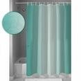 thumbnail image 4 of Ombre Shower Curtain, 66" x 72", Teal Green Gradient Waterproof Bathroom Curtain Washable Shower Curtain Set with 12 Hooks, 4 of 6