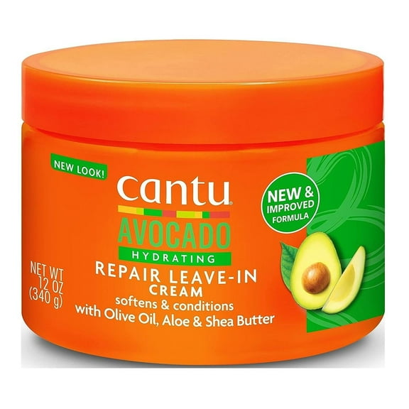 Cantu Avocado Repair Leave-In Hydrating Cream 12oz Jar (Pack of 3)