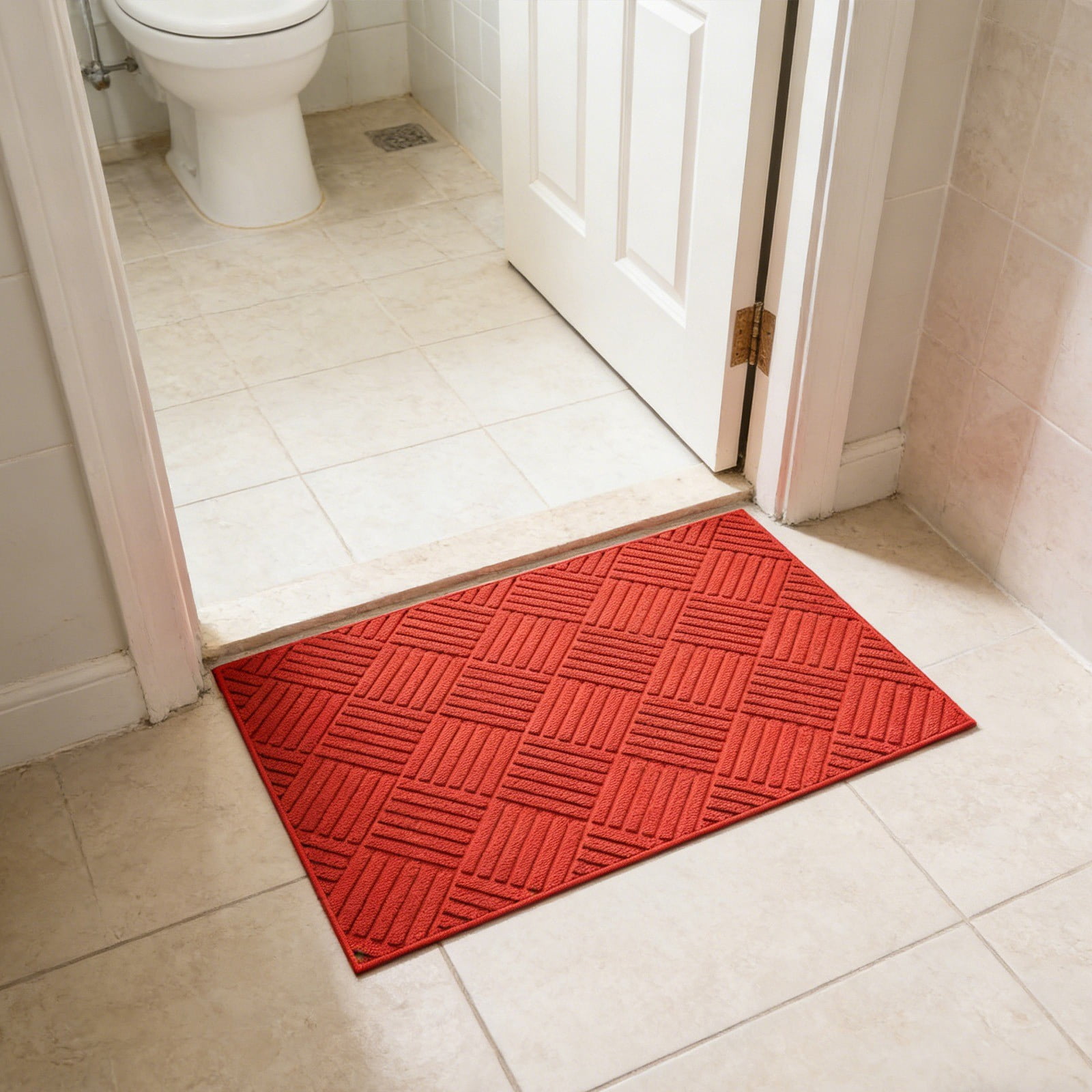 Heavy Duty Indoor Outdoor Doormat 31x19.6 Inch, Low Profile Front Door Mat Outside Entrance, Stain and Fade Resistant Welcome Mat for High Traffic Area, Non Rubber Entry for Patio