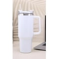 thumbnail image 1 of Adventure Quencher 40 oz Tumbler With Handle And Straw Vacuum Insulated Stainless Steel Tumbler Thermo Cup (White), 1 of 6