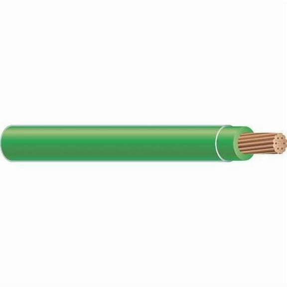 THHN Building Wire, Copper, 14 AWG, 1C, Green, Stranded, 2500 ft