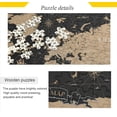 thumbnail image 2 of FREEAMG Puzzle 1000 Pieces - Vintage Black Gold Map - Wooden Jigsaw Puzzles for Family Games - Suitable for Teenagers and Adults, 2 of 7