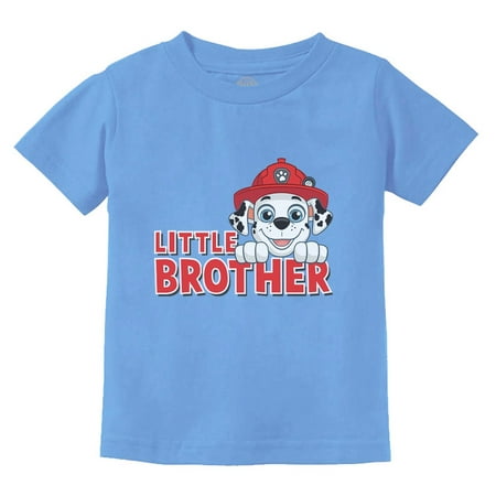 

Paw Patrol Marshall Little Brother Newborn Outfit for Boys Infant Kids T-Shirt 6M California Blue