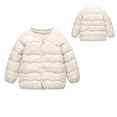 thumbnail image 2 of KAUOD Toddler Quilted Down Jackets Lightweight Warm Winter Outwear Baby Girls Snap Buttons Puffer Coats Padded Outwear, 2 of 8