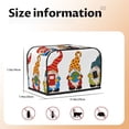 thumbnail image 5 of Xecao Gnomes Are Holding School Supplies Print 2 Slice Toaster Cover with Pockets, Small Appliance Cover, Dust and Fingerprint Protection, Machine Washable, 5 of 7