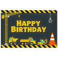 thumbnail image 5 of Construction Themed Happy Birthday Banner Background Party Decors Photography Props Birthday Party Backdrop Decorations, 5 of 7