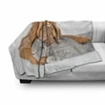 thumbnail image 2 of Dog and Cat Soft Flannel Fleece Throw Blanket, Sad Bordeaux's Head on a Sleeping Kitten, Cozy Plush for Indoor and Outdoor Use, 70" x 90", Ginger Pale Grey White, by Ambesonne, 2 of 5