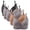 Multicolor #32, variant on Gymayou 5 Pack High Support Wireless Bras for Women Adjustable Strap Full Coverage Comfort Bra Lift Up Everyday Bras Multicolor #22 L