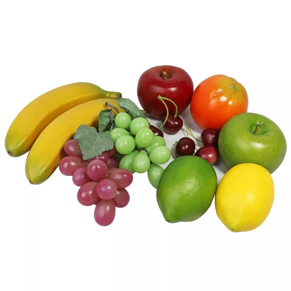 Colorful Artificial Fruit Set 12 Handmade Pieces for Table Centerpieces