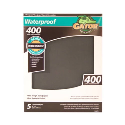 Ali Industries 4472 5pk 9x11 400grit Sandpaper