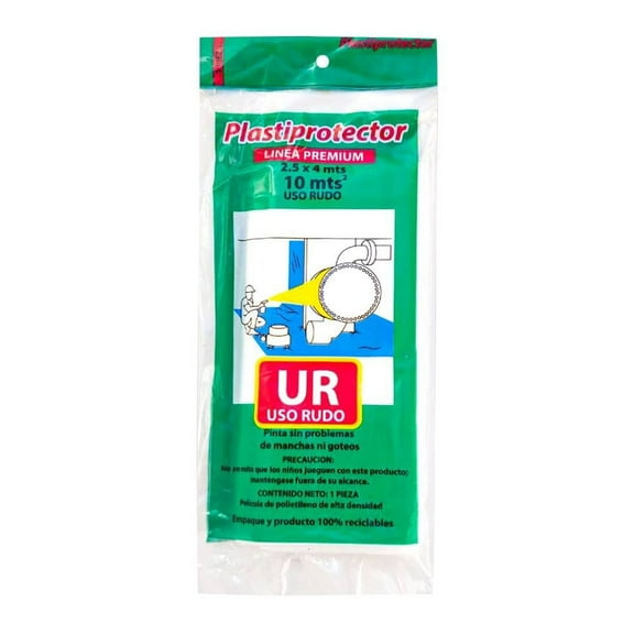 Plástico Protector Plastiprotector 2.5 x 4 m Uso Rudo