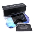 thumbnail image 4 of Color Mirror Futuristic Flat Top Shield Rimless Sunglasses Black Silver Mirror, 4 of 5
