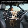 thumbnail image 4 of Elevon Dog Car Seat, Pet Booster Car Seat with PVC Support Tube and Safety Belt, Breathable & Anti-Collapse Dog Booster Car Seat, Suitable for Little and Medium Pets (Black, Bone), 4 of 9