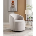 thumbnail image 6 of NEW Swivel Barrel Accent Chair, 360 Degree Swivel Round Chairs , Soft Boucle Single Arm Sofa for Living Room Bedroom Reading,, 6 of 8